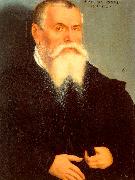 CRANACH, Lucas the Younger Portrait of Lucas Cranach the Elder oil painting